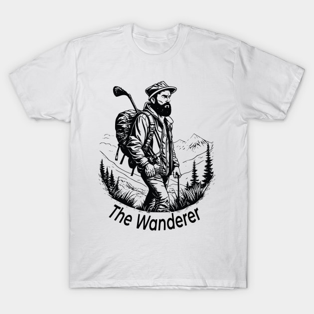 The Wanderer T-Shirt by OssiesArt